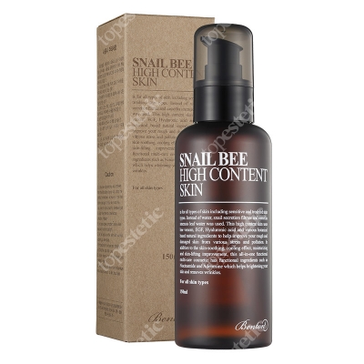 Benton Snail Bee High Content Skin Bezzapachowy tonik na bazie filtratu ze ślimaka 150 ml