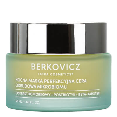 Berkovicz Night Mask Perfect Skin Nocna maska perfekcyjna cera probiotyczna odbudowa mikrobiomu 50 ml