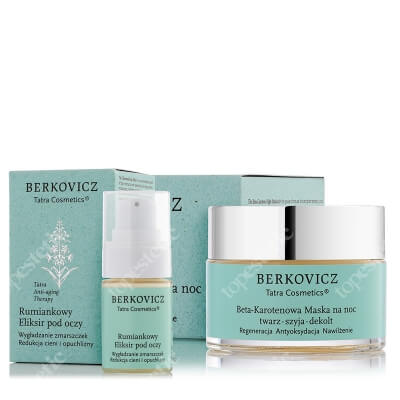 Berkovicz Tatra Face Care ZESTAW Maska regenerująca na noc 50 ml + Eliksir pod oczy 15 ml