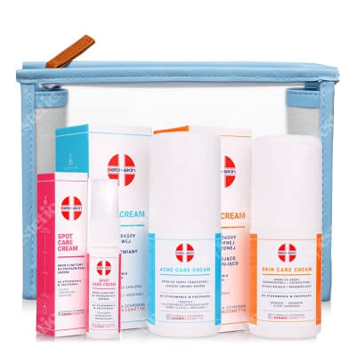 Beta Skin Acne Set ZESTAW Krem łagodzący 75 ml + Krem punktowy 15 ml + Krem do skóry podrażnionej 75 ml + Kosmetyczka 1 szt