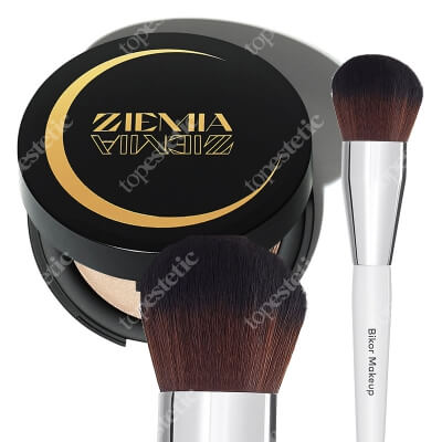 Bikor Biologico Highlighter + Super Soft Brush ZESTAW Ziemia rozświetlająca 10 g + Pędzel Ziemia Egipska 1 szt.