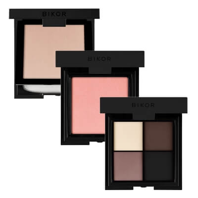 Bikor Glamour Look ZESTAW Puder - N°3 8 g + Róż - N°5 8 g + Cienie do powiek - N°5 4x2g