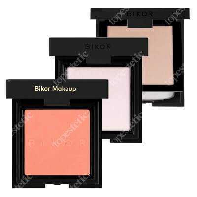 Bikor Oslo + Como + Kyoto ZESTAW Puder - N°3 8 g + Róż - N°7 8 g + Rozświetlacz 8 g
