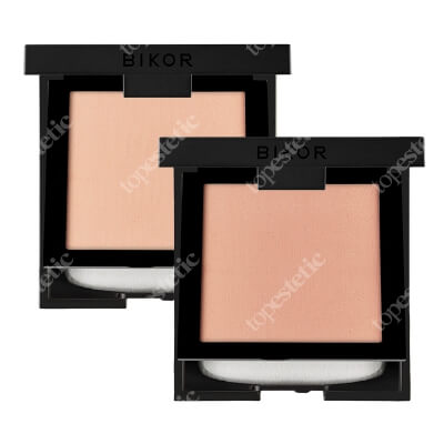 Bikor Oslo Compact Powder + Oslo Compact Powder ZESTAW Puder - N°4 Instant awake (jasny miodowy) 8 g + Puder - N°5 Honey (miodowy) 8 g