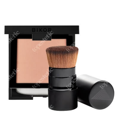 Bikor Oslo Compact Powder Set ZESTAW Puder - N°5 Honey (miodowy) 8 g + Pędzel do pudru Oslo