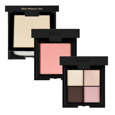Bikor Oslo + Morocco + Como ZESTAW Puder - N°5 8 g + Cienie do powiek - ​N°4 4x2g + Róż - N°5 8 g