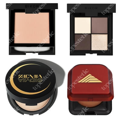 Bikor Party Make Up Set ZESTAW Puder - N°4 8 g + Bikor Ziemia Egipska 13 g + Ziemia rozświetlająca 10 g + Cienie do powiek - N°11 4x2g