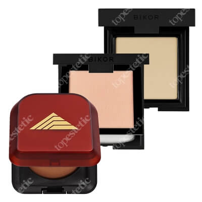 Bikor Powder +Highlighter + Blush ZESTAW Puder Transparentny 8 g + Rozświetlacz N°2 8 g + Róż - N°5 8 g