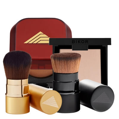 Bikor Super Team ZESTAW Bikor Ziemia Egipska 13 g + Pędzel 1 szt + Puder - N°3 Every you 8 g + Pędzel do pudru 1 szt