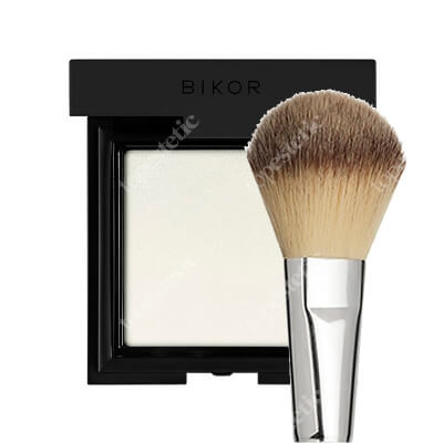 Bikor Tokyo Powder + Bikor Pro Brush N°2 ZESTAW Puder Transparentny Tokyo 8 g + Pędzel do pudru, syntetyczne włosie