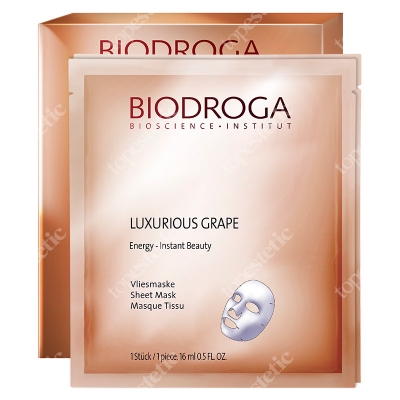Biodroga Bioscience Energy Luxurious Grape Beauty Essence Sheet Mask Maska winogronowa 3 x 16 ml