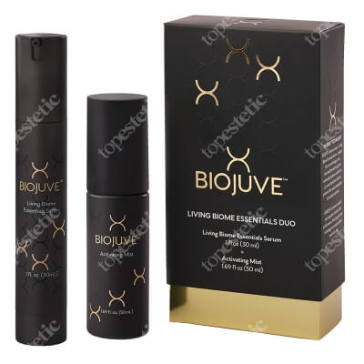 Biojuve Living Biome Essentials Duo ZESTAW Serum do twarzy 30 ml + Rewitalizująca mgiełka aktywująca 50 ml