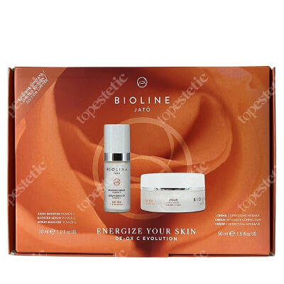 Bioline Jato Beauty Box De-Ox ZESTAW Serum stymulujące z witaminą C 30 ml + Krem intensywnie korygujący 50 ml