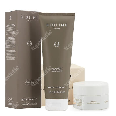 Bioline Jato Body And Face Care ZESTAW Krem Super odżywczy 50 ml + Krem na złogi tłuszczu 250 ml