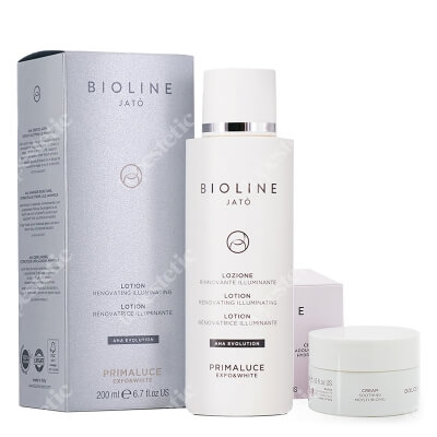 Bioline Jato Illuminating + Moisturizing Skin ZESTAW Tonik rozświetlająco - odnawiający 200 ml + Krem Kojąco-nawilżający 50 ml