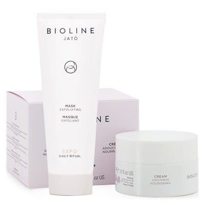 Bioline Jato Nourishing Set ZESTAW Maska złuszczająca 100 ml + Krem Kojąco-odżywczy 50 ml