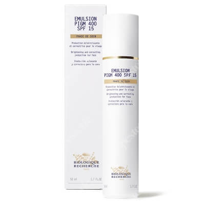 Biologique Recherche Emulsion PIGM 400 SPF 15 Rozjaśniająca emulsja zapewniająca ochronę przeciwsłoneczną 50 ml