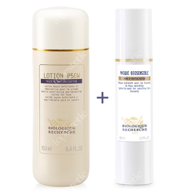 Biologique Recherche Lotion P50W + Masque Biosensible ZESTAW Dla Skóry wrażliwej - Lotion 150 ml + Maska 50 ml