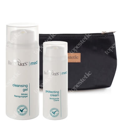 Biomaris Atopic Skin Set ZESTAW Żel myjący 100 ml + Krem ochronny 50 ml + Kosmetyczka 1 szt