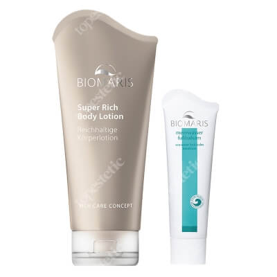 Biomaris Foot Balm + Super Rich Body Lotion ZESTAW Balsam do pielęgnacji suchej skóry stóp 75 ml + Odżywczy balsam do ciała do skóry dojrzałej 200 ml