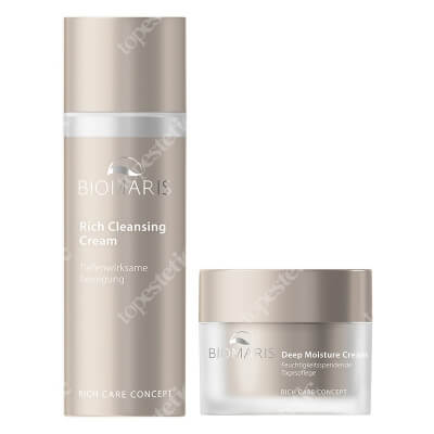 Biomaris Rich Cleansing Cream + Deep Moisture Cream ZESTAW Bogata śmietanka do demakijażu 150 ml + Krem głęboko nawilżający do skóry suchej/dojrzałej 50 ml