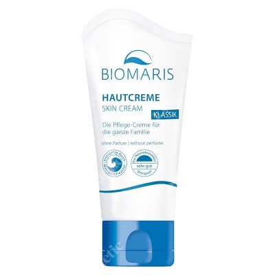 Biomaris Skin Cream Classic Without Perfume Krem ochronny z wodą morska i euceryną, bezzapachowy 50 ml