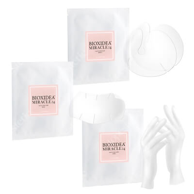 Bioxidea Miracle 24 Body Set ZESTAW Maska na szyję 1 szt. + Maska na dłonie 1 szt. + Maska na biust 1 szt.