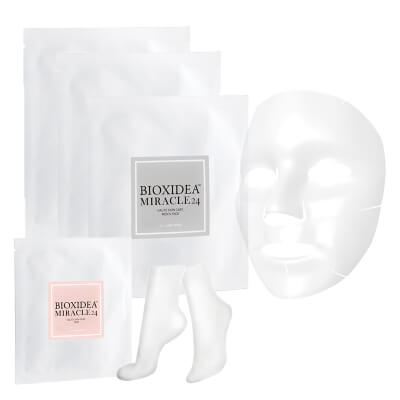 Bioxidea Miracle 24 Face Mask For Men x 3 + Miracle 24 Foot Mask ZESTAW Maska na twarz dla mężczyzn 1 szt. x 3 + Maska na stopy 1 szt.