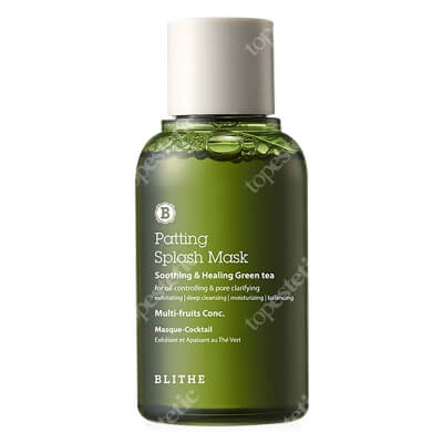 Blithe Patting Splash Mask Soothing And Healing Green Tea Kojąca maseczka do twarzy na bazie zielonej herbaty 150 ml