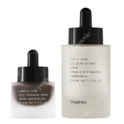 Bogdao It's a Match 2 ZESTAW Serum odbudowujące na noc 15 ml + Nawilżające serum z ekstraktem komórkowym 50 ml