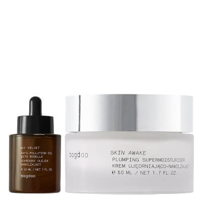 Bogdao May Velvet + Skin Awake ZESTAW Nawilżający olejek ochronny 30 ml + Krem ujędrniająco-nawilżający 50 ml