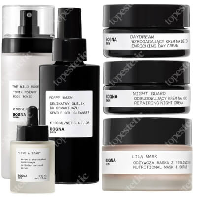 Bogna Skin Full Care ZESTAW Krem na noc 30 ml + Krem na dzień 30 ml + Olejek 100 ml + Tonik 100 ml + Serum 30 ml + Maska 50 ml
