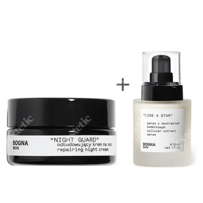 Bogna Skin Like a Star + Night Guard ZESTAW Serum z ekstraktem komórkowym 30 ml + Odbudowujący krem na noc 30 ml