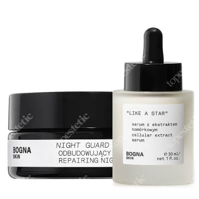 Bogna Skin Like a Star + Night Guard ZESTAW Serum z ekstraktem komórkowym 30 ml + Odbudowujący krem na noc 30 ml