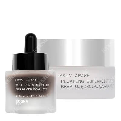 Bogna Skin Lunar Elixir + Skin Awake ZESTAW Serum odbudowujące 15 ml + Krem do twarzy ujędrniająco- wygładzający 15 ml