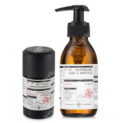 Bosqie Avocado Oil No.599 + Natural Antiperspirant No.148 ZESTAW Olej z pestek Awokado 150 ml + Naturalny antyperspirant - bezzapachowy 75 g