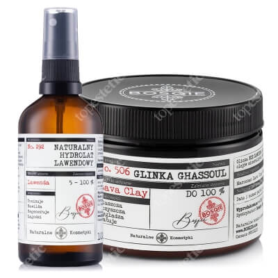 Bosqie Ghassoul Clay No.506 + Lavender Hydrolate No.292 ZESTAW Glinka Ghassoul 150 g + Naturalny hydrolat lawendowy 100 ml