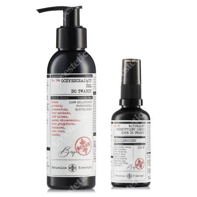 Bosqie Natural Cleansing Gel No.766 + Natural Light Cream No.88 ZESTAW Oczyszczający żel do mycia twarzy 150 ml + Hipoalergiczny krem na dzień 50 ml