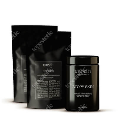 Carein Atopy Skin 90 Days ZESTAW Kuracja 90 dni : Zmniejszenie dolegliwości skóry atopowej 120 kaps + Uzupełnienie 120 kaps x 2
