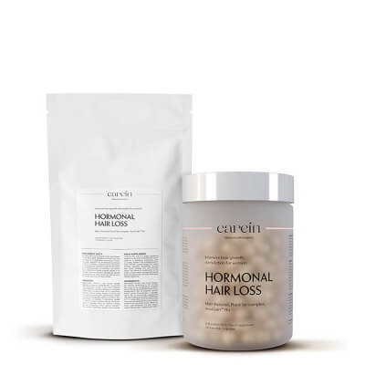 Carein Hormonal Hair Loss 60 Days ZESTAW Łysienie androgenowe żeńskie 120 kapsułek + Uzupełnienie 120 kapsułek