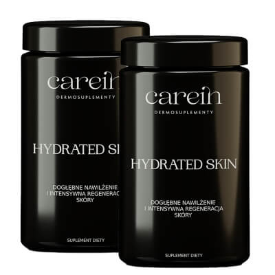 Carein Hydrated Skin x 2 ZESTAW Kuracja 30 dni Nawilżenie i odbudowa bariery skórnej 90 kaps x 2