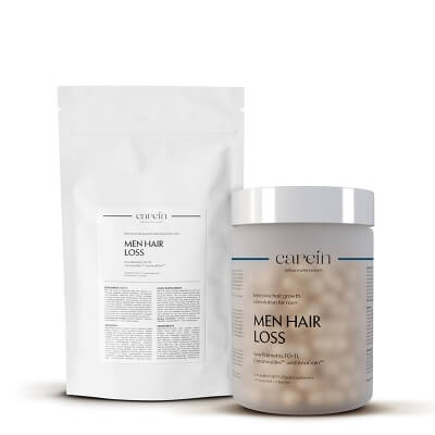 Carein Men Hair Loss 60 Days ZESTAW Łysienie androgenowe męskie 120 kaps + Łysienie androgenowe męskie - uzupełnienie 120 kaps