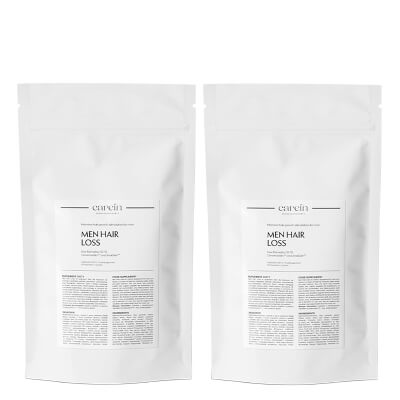 Carein Men Hair Loss - Refill x 2 ZESTAW Łysienie androgenowe męskie - uzupełnienie 120 kaps x 2