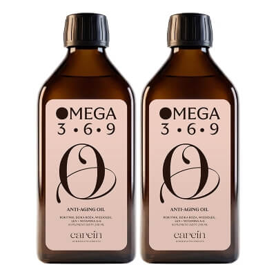 Carein Omega 3-6-9 Anti-Aging Oil - 50 Day Treatment ZESTAW Olej funkcjonalny dla skóry dojrzałej 250 ml x 2