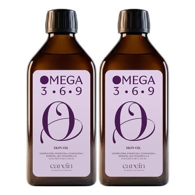 Carein Omega 3-6-9 Skin Oil - 50 Day Treatment ZESTAW Olej funkcjonalny dla skóry 250 ml x 2