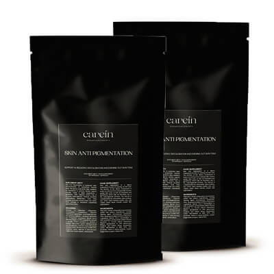 Carein Skin Anti Pigmentation - Refill x 2 ZESTAW Kuracja 30 dni Jednolita skóra bez przebarwień - uzupełnienie 60 kaps x 2