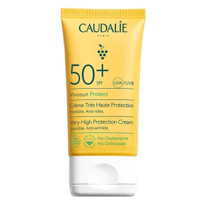 Caudalie Very High Protection Cream SPF50+ Krem o bardzo wysokiej ochronie SPF50+ 50 ml