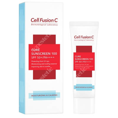 Cell Fusion C Cure Sunscreen 100 SPF 50+ PA++++ Krem przeciwsłoneczny dla skóry suchej i wrażliwej 30 ml
