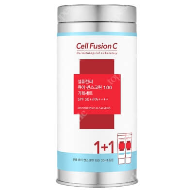 Cell Fusion C Cure Sunscreen SPF 50+ PA++++ ZESTAW Krem z wysoką ochroną przeciwsłoneczną 2 x 30 ml
