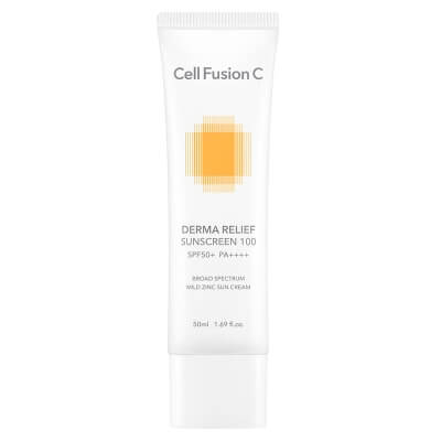 Cell Fusion C Derma Relief Sunscreen 100 SPF 50+/PA ++++ Krem nawilżający z ochroną przeciwsłoneczną dla całej rodziny 50 ml